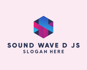 3D Cube Hexagon  logo design