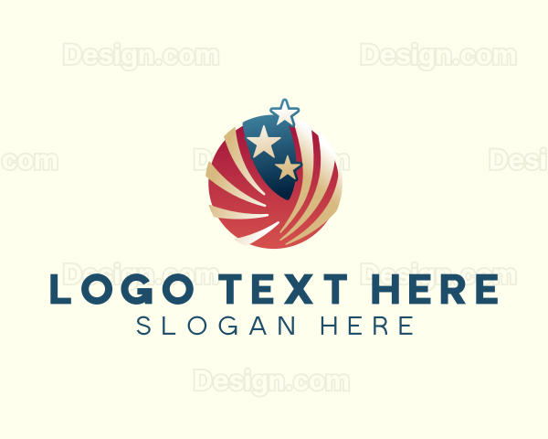 American Flag Stars Logo