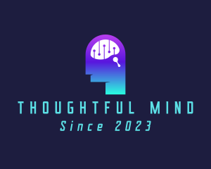 Artificial Intelligence Brain logo design