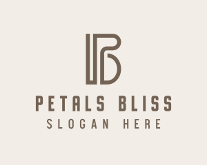 Law Firm Letter PB logo design