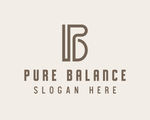 Law Firm Letter PB logo design