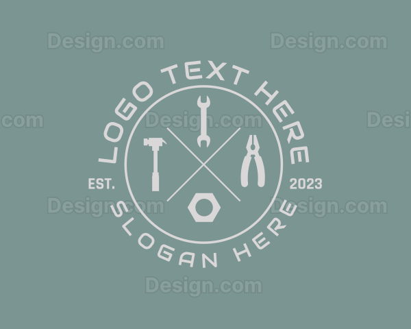 Handyman Tools Maintenance Logo