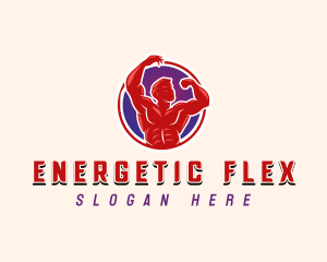 Bodybuilder Training Gym logo design