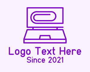 Paper Clip Laptop logo