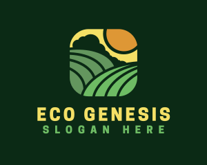 Natural Eco Farm  logo design