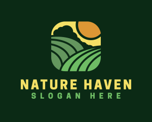 Natural Eco Farm  logo design