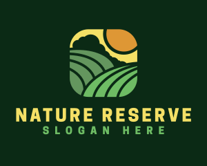 Natural Eco Farm  logo design