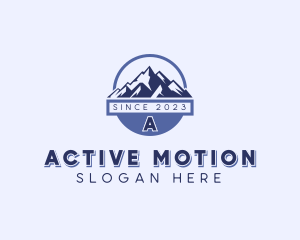 Mountain Hiking Trek logo design