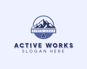 Mountain Hiking Trek logo design