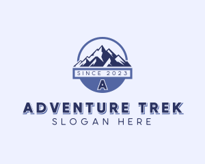 Mountain Hiking Trek logo design