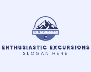 Mountain Hiking Trek logo design