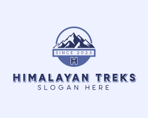 Mountain Hiking Trek logo design