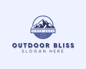 Mountain Hiking Trek logo design