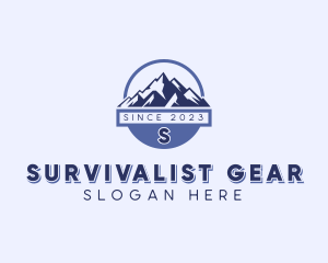 Mountain Hiking Trek logo design