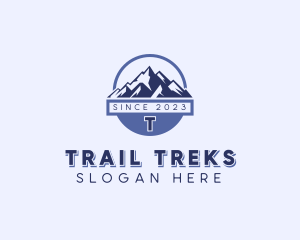 Mountain Hiking Trek logo design