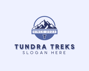 Mountain Hiking Trek logo design