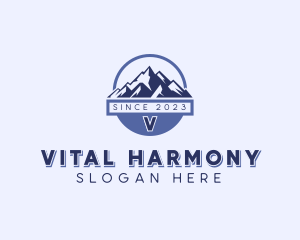 Mountain Hiking Trek logo design