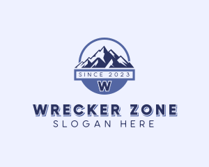 Mountain Hiking Trek logo design