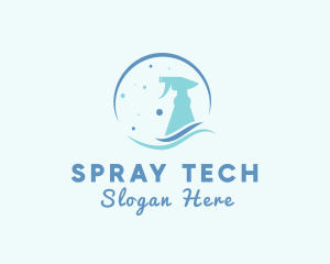 Cleaning Water Sprayer logo design