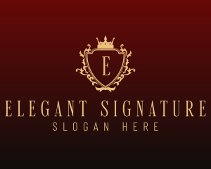 Elegant Shield Boutique logo design