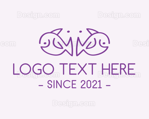 Purple Elephant Fish Logo