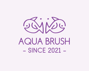 Purple Elephant Fish logo design