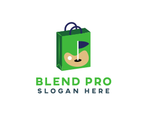 Golf Sport Pro Shop Bag logo design