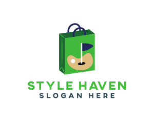 Golf Shopping Bag logo design