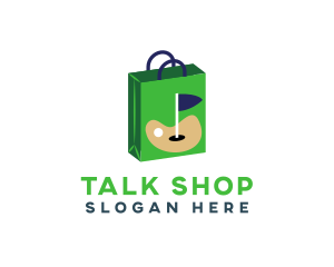 Golf Shopping Bag logo design