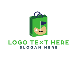 Shopping - Golf Shopping Bag logo design