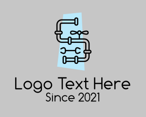 Minimalist Plumbing Pipe  logo