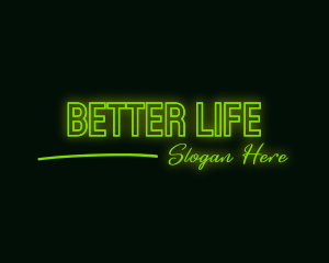 Neon Green Wordmark logo design