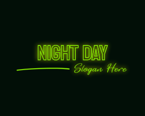 Neon Green Wordmark logo design