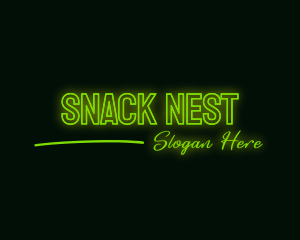 Neon Green Wordmark logo design