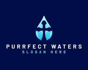 Holy Water Cross logo design