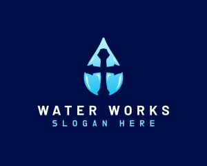 Holy Water Cross logo design