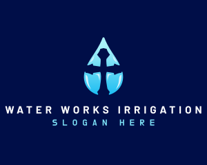 Holy Water Cross logo design