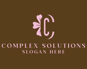 Clover Flower Cosmetics logo design