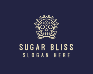 Mexican Sugar Skull  logo design