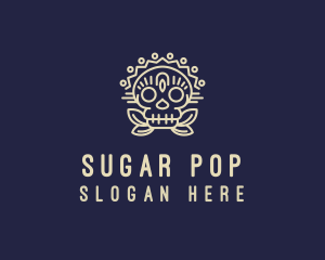 Mexican Sugar Skull  logo design