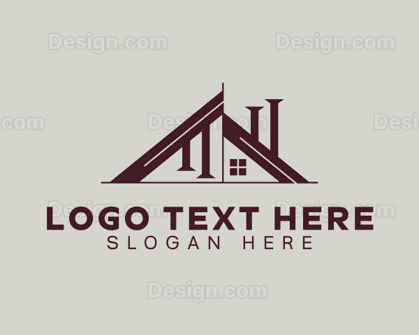 Carpentry House Builder Logo