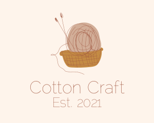 Crochet Basket Knitwork logo design