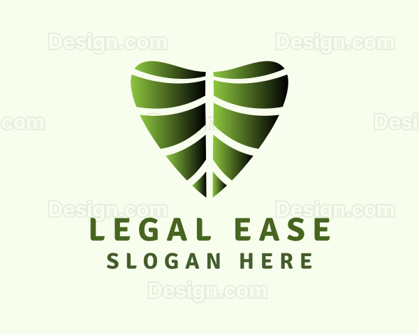 Heart Nature Leaf Logo