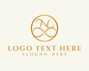 Elegant Infinity Loop Letter N logo