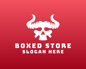 Devil Skull Horns logo design