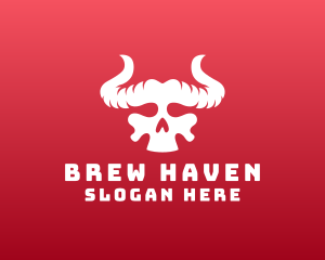 Devil Skull Horns logo design