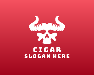 Devil Skull Horns logo design