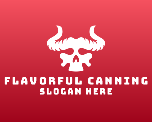 Devil Skull Horns logo design