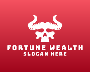 Devil Skull Horns logo design