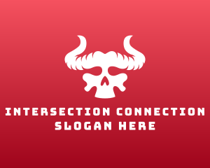 Devil Skull Horns logo design